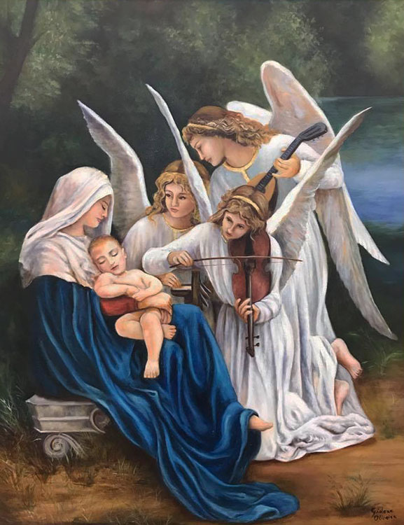 Releitura de Bouguereau - 90 x 70 cm - OST